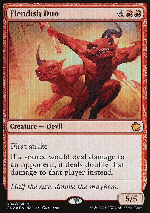 Fiendish Duo, Game Night 2019 #4, Magic: The Gathering card