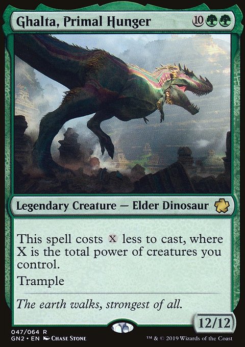 Ghalta, Primal Hunger, Game Night 2019 #47, Magic: The Gathering card