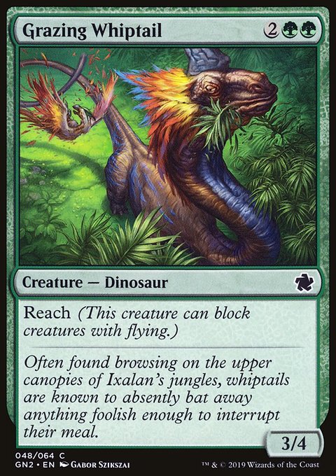 Grazing Whiptail, Game Night 2019 #48, Magic: The Gathering card