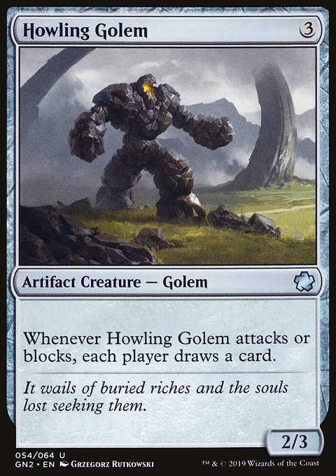 Howling Golem, Game Night 2019 #54, Magic: The Gathering card