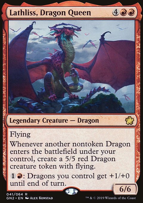 Lathliss, Dragon Queen, Game Night 2019 #41, Magic: The Gathering card