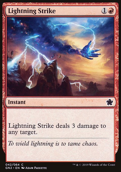 Lightning Strike, Game Night 2019 #42, Magic: The Gathering card