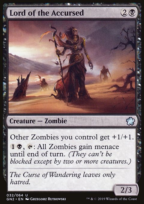 Lord of the Accursed, Game Night 2019 #32, Magic: The Gathering card