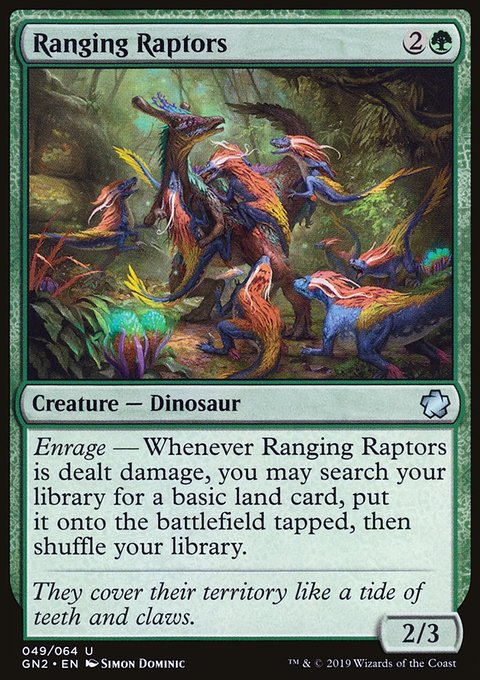 Ranging Raptors, Game Night 2019 #49, Magic: The Gathering card