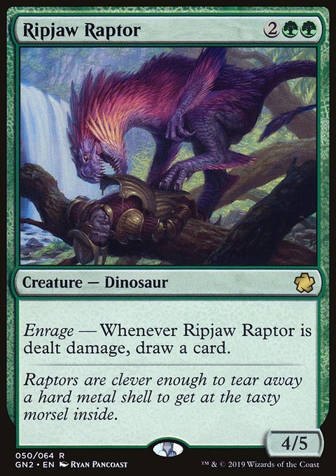 Ripjaw Raptor, Game Night 2019 #50, Magic: The Gathering card