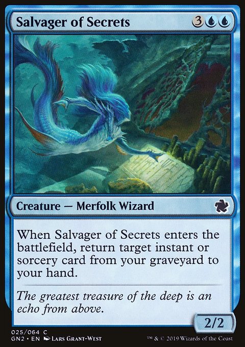 Salvager of Secrets, Game Night 2019 #25, Magic: The Gathering card