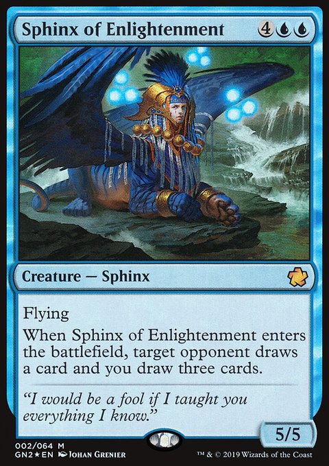 Sphinx of Enlightenment, Game Night 2019 #2, Magic: The Gathering card