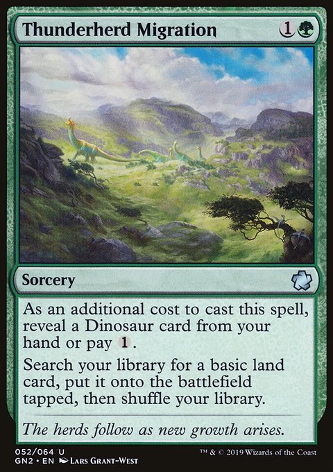Thunderherd Migration, Game Night 2019 #52, Magic: The Gathering card