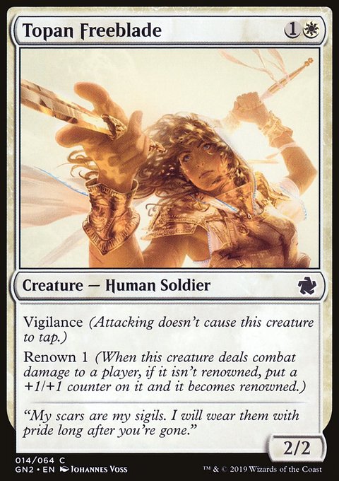 Topan Freeblade, Game Night 2019 #14, Magic: The Gathering card