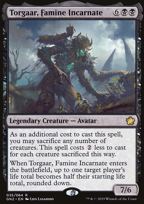 Torgaar, Famine Incarnate, Game Night 2019 #35, Magic: The Gathering card