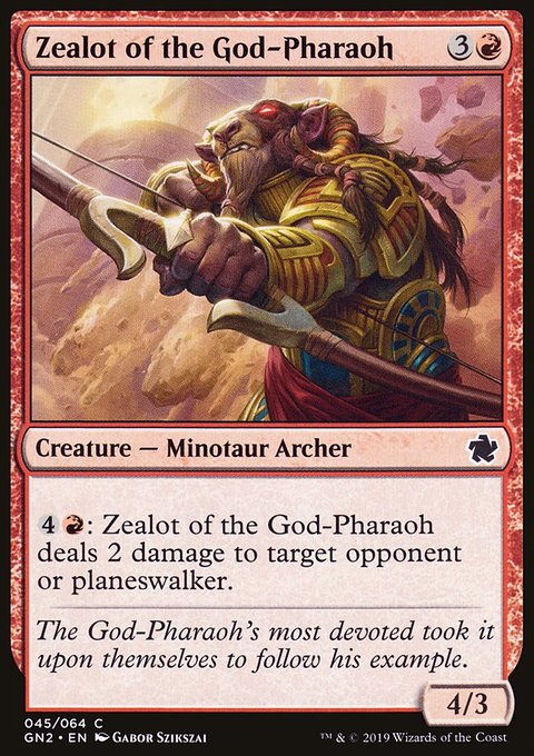Zealot of the God-Pharaoh, Game Night 2019 #45, Magic: The Gathering card
