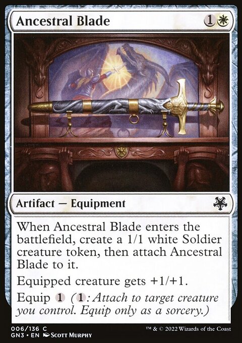 Ancestral Blade, Game Night: Free-for-All #6, Magic: The Gathering card