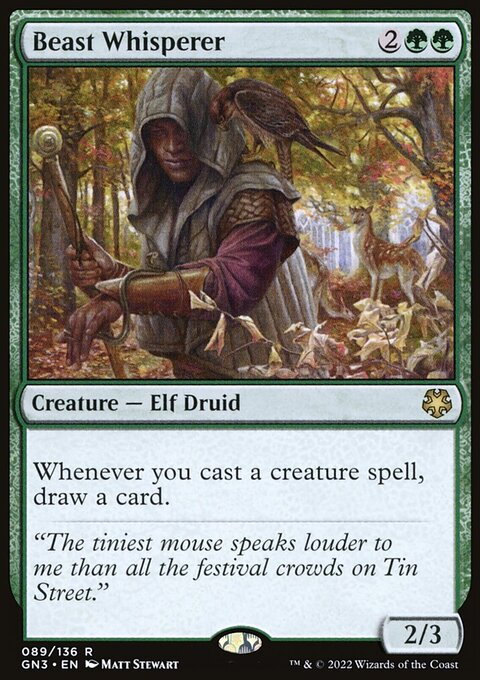 Beast Whisperer, Game Night: Free-for-All #89, Magic: The Gathering card