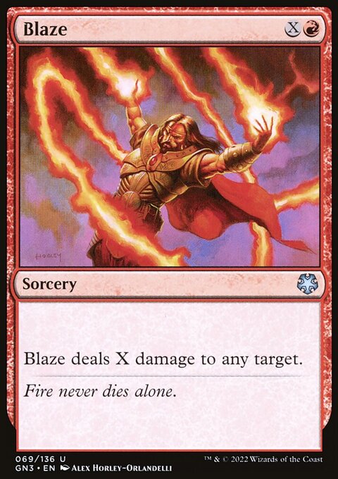 Blaze, Game Night: Free-for-All #69, Magic: The Gathering card