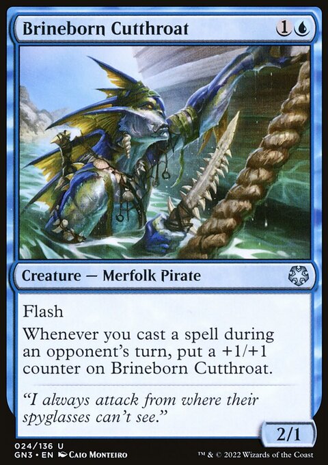 Brineborn Cutthroat, Game Night: Free-for-All #24, Magic: The Gathering card