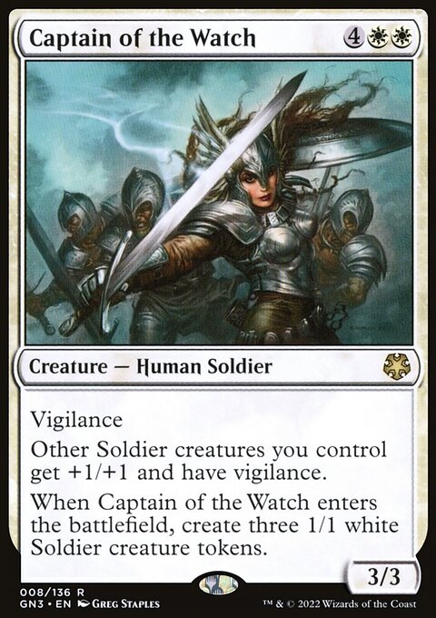 Captain of the Watch, Game Night: Free-for-All #8, Magic: The Gathering card