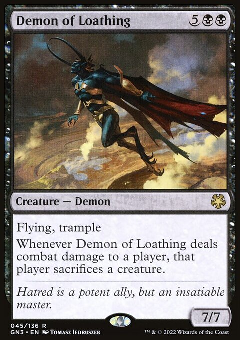 Demon of Loathing, Game Night: Free-for-All #45, Magic: The Gathering card