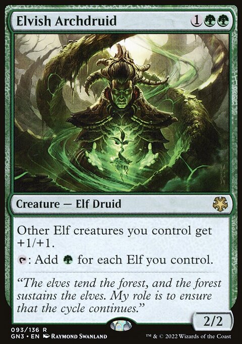 Elvish Archdruid, Game Night: Free-for-All #93, Magic: The Gathering card