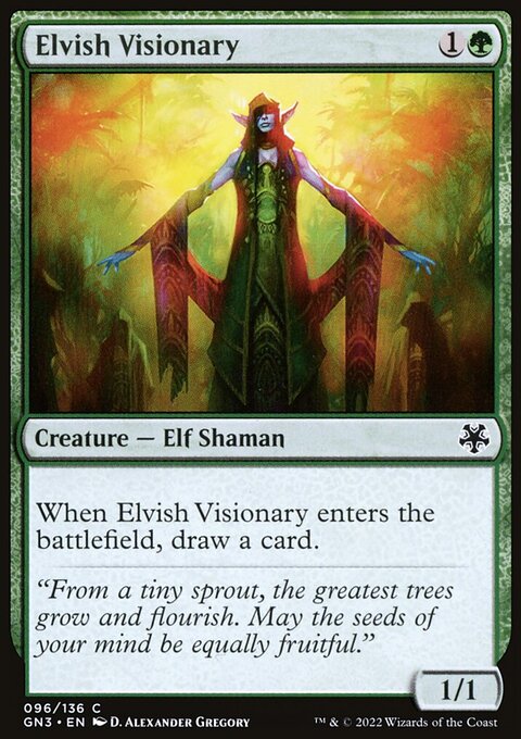 Elvish Visionary, Game Night: Free-for-All #96, Magic: The Gathering card