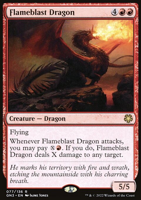Flameblast Dragon, Game Night: Free-for-All #77, Magic: The Gathering card