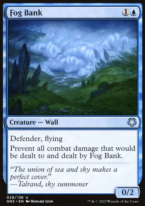 Fog Bank, Game Night: Free-for-All #28, Magic: The Gathering card