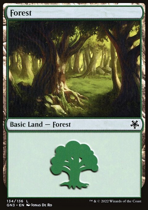 Forest, Game Night: Free-for-All #134, Magic: The Gathering card