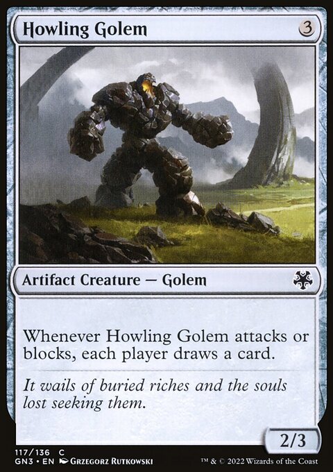 Howling Golem, Game Night: Free-for-All #117, Magic: The Gathering card