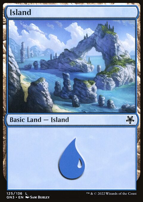 Island, Game Night: Free-for-All #125, Magic: The Gathering card