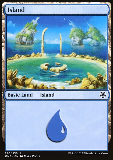 Island, Game Night: Free-for-All #126, Magic: The Gathering card