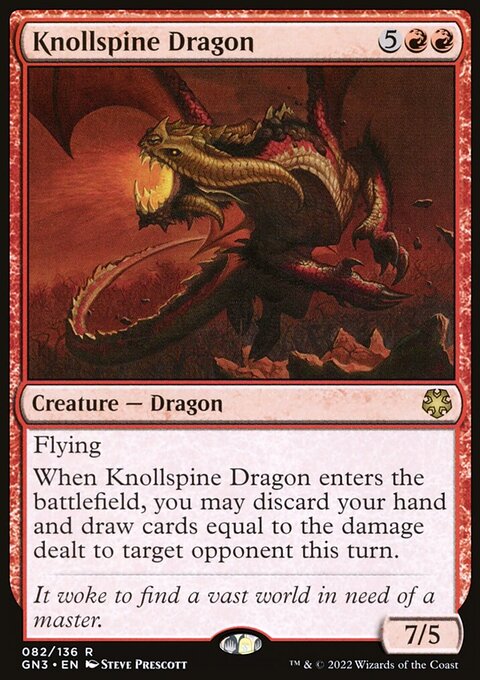 Knollspine Dragon, Game Night: Free-for-All #82, Magic: The Gathering card