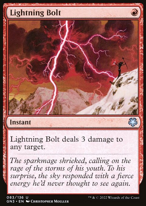 Lightning Bolt, Game Night: Free-for-All #83, Magic: The Gathering card