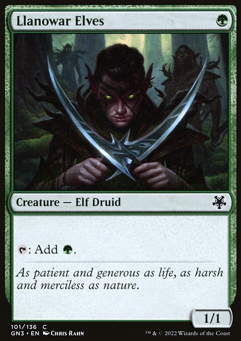 Llanowar Elves, Game Night: Free-for-All #101, Magic: The Gathering card