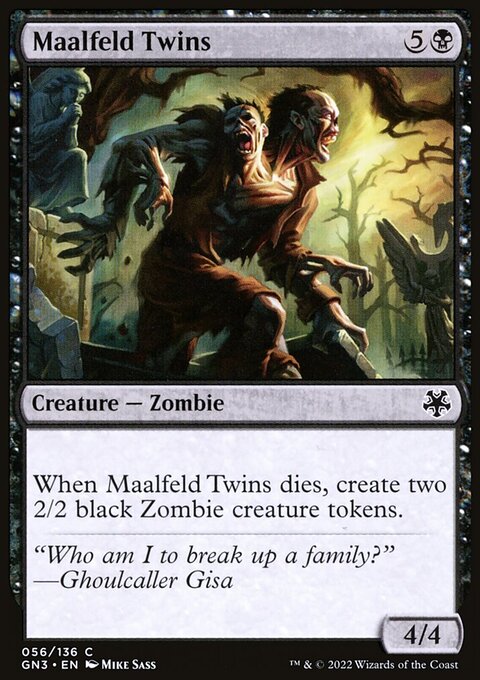 Maalfeld Twins, Game Night: Free-for-All #56, Magic: The Gathering card
