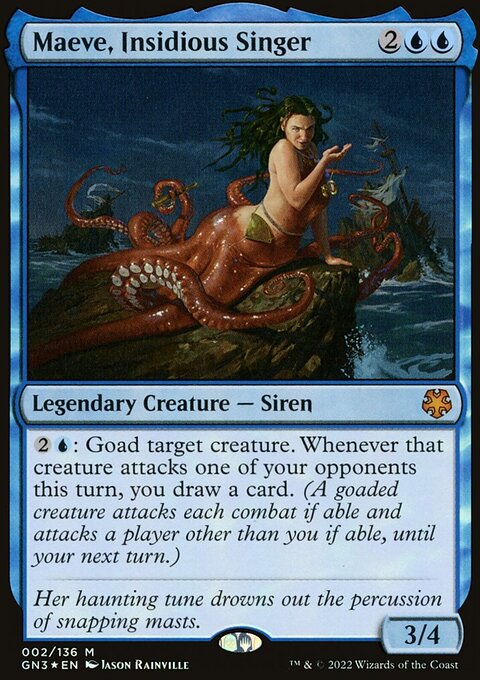 Maeve, Insidious Singer, Game Night: Free-for-All #2, Magic: The Gathering card