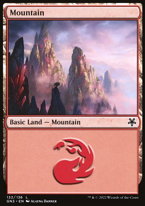 Mountain, Game Night: Free-for-All #132, Magic: The Gathering card