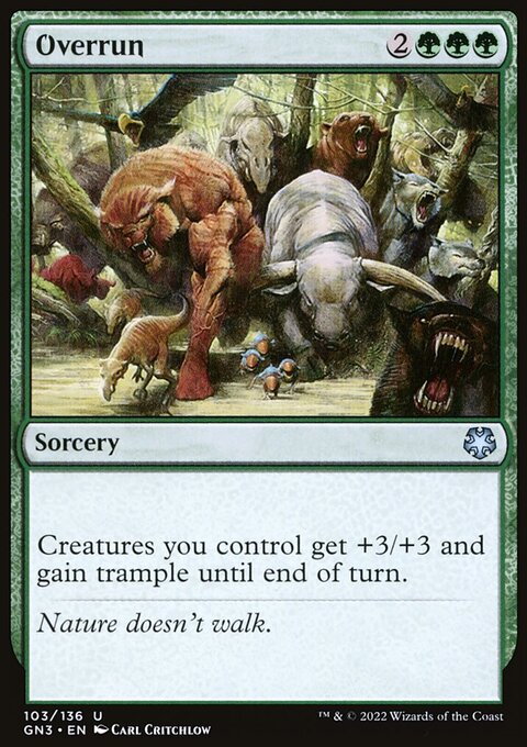 Overrun, Game Night: Free-for-All #103, Magic: The Gathering card