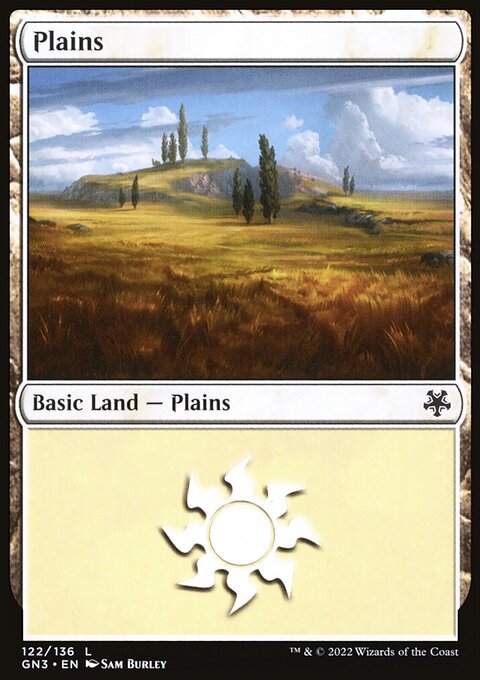 Plains, Game Night: Free-for-All #122, Magic: The Gathering card