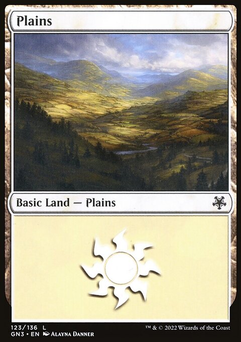 Plains, Game Night: Free-for-All #123, Magic: The Gathering card