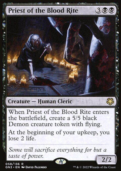 Priest of the Blood Rite, Game Night: Free-for-All #58, Magic: The Gathering card