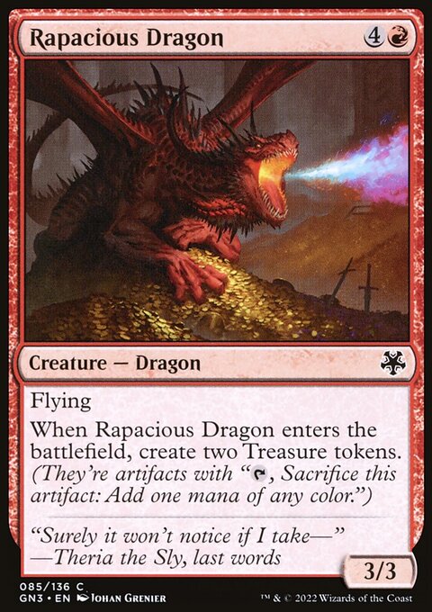 Rapacious Dragon, Game Night: Free-for-All #85, Magic: The Gathering card