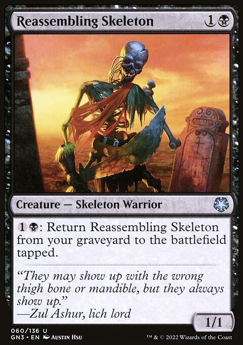 Reassembling Skeleton, Game Night: Free-for-All #60, Magic: The Gathering card