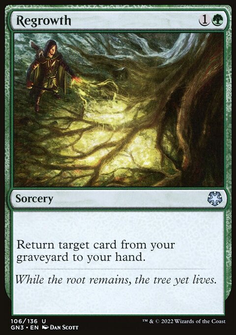 Regrowth, Game Night: Free-for-All #106, Magic: The Gathering card