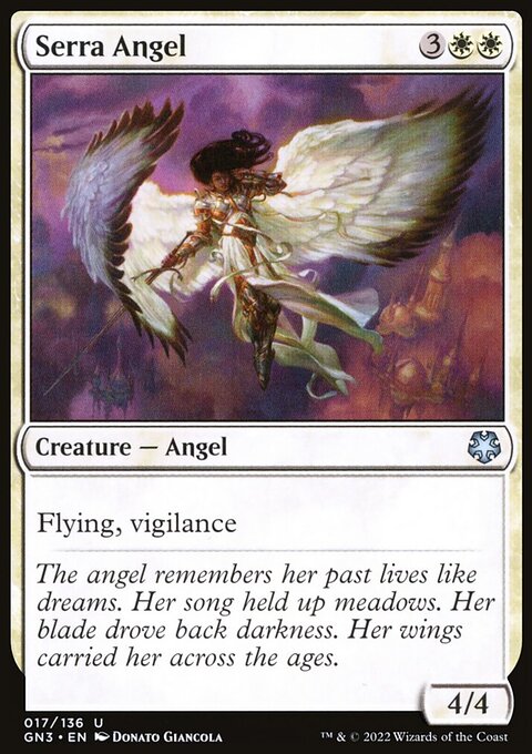 Serra Angel, Game Night: Free-for-All #17, Magic: The Gathering card