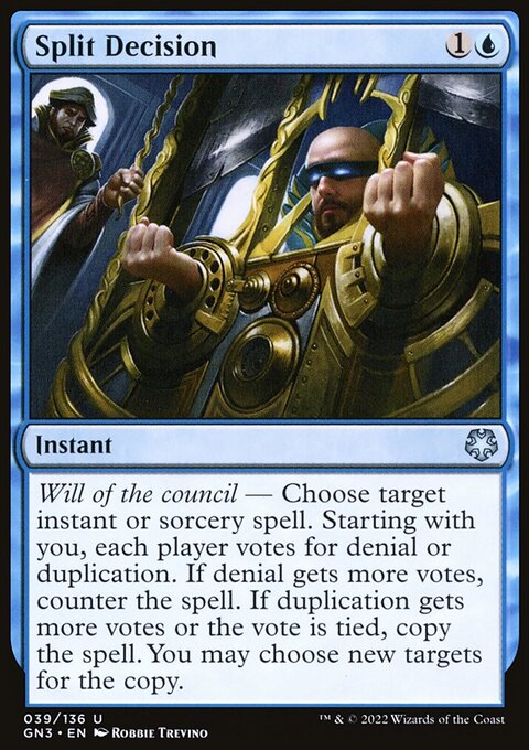 Split Decision, Game Night: Free-for-All #39, Magic: The Gathering card
