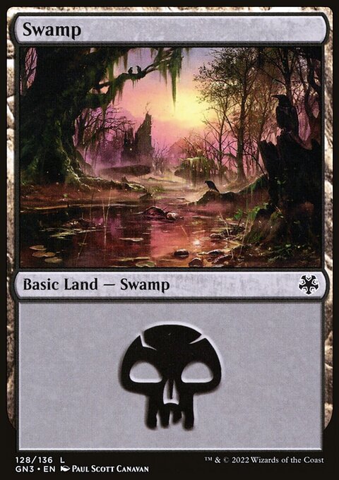 Swamp, Game Night: Free-for-All #128, Magic: The Gathering card