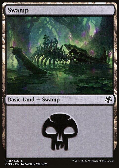 Swamp, Game Night: Free-for-All #130, Magic: The Gathering card
