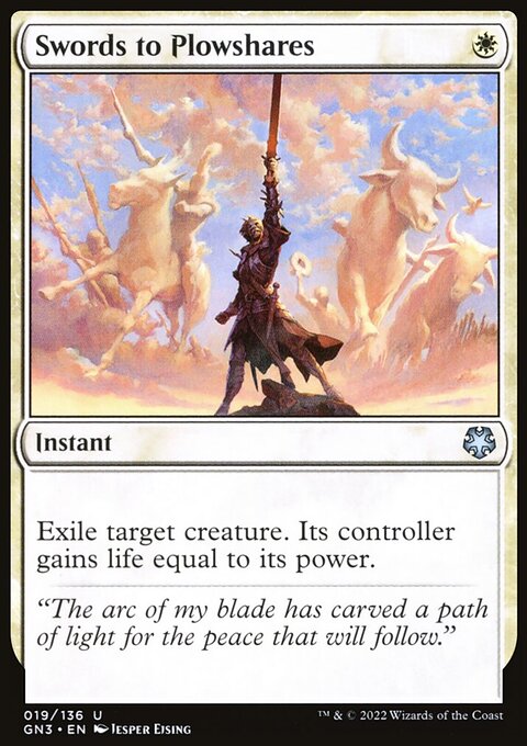 Swords to Plowshares, Game Night: Free-for-All #19, Magic: The Gathering card