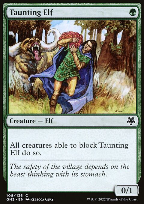 Taunting Elf, Game Night: Free-for-All #108, Magic: The Gathering card