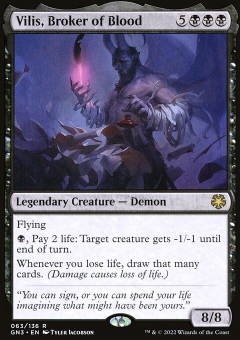 Vilis, Broker of Blood, Game Night: Free-for-All #63, Magic: The Gathering card