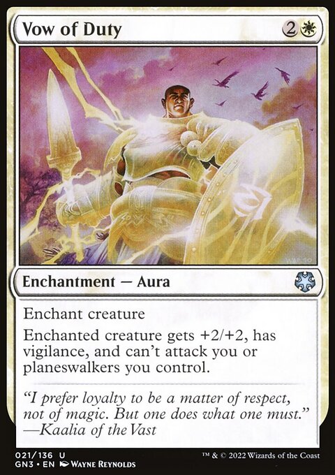 Vow of Duty, Game Night: Free-for-All #21, Magic: The Gathering card